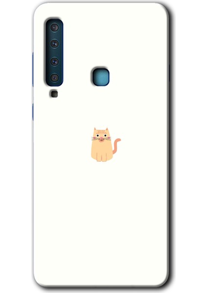 Galaxy A9 2018 Kılıf Hd Desen Baskılı Arka Kapak - Cat Minimalism