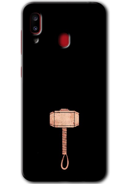 Galaxy A30 Kılıf Hd Desen Baskılı Arka Kapak - Thor Çekiç