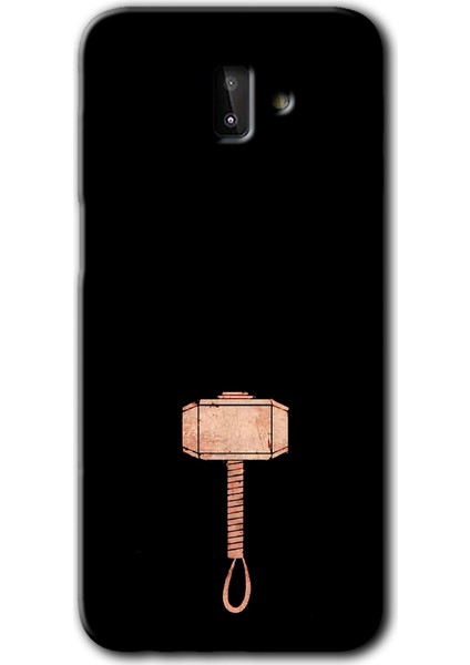 Galaxy J8 Kılıf Hd Desen Baskılı Arka Kapak - Thor Çekiç