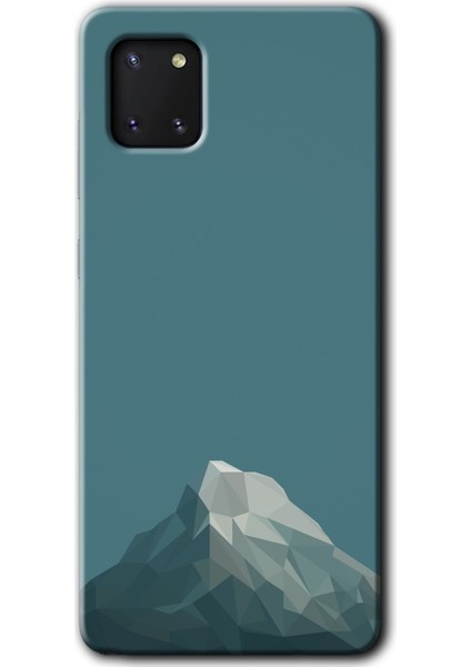 Galaxy A81 Kılıf Hd Desen Baskılı Arka Kapak - Alone Mountain
