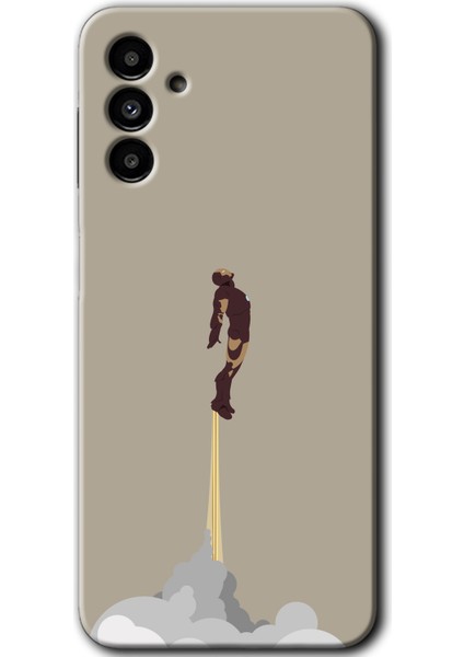 Galaxy M23 Kılıf Hd Desen Baskılı Arka Kapak - Ironman-Airport