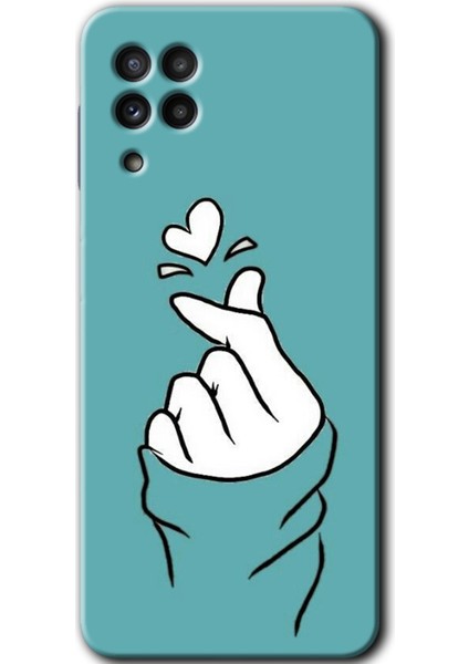 Galaxy M32 Kılıf Hd Desen Baskılı Arka Kapak - Mutluluk