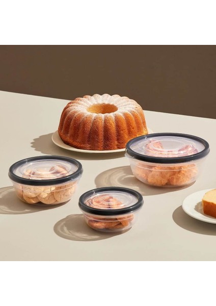 Lock & Fresh 3'lü Kompakt Set 400-800-1350 Ml, Plastik Saklama S