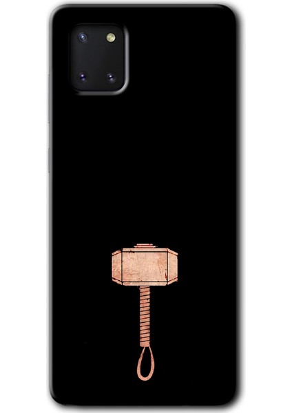 Galaxy A81 Kılıf Hd Desen Baskılı Arka Kapak - Thor Çekiç