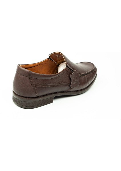 108867 Kahverengi Deri Erkek Günlük Ayakkabı fırsatları