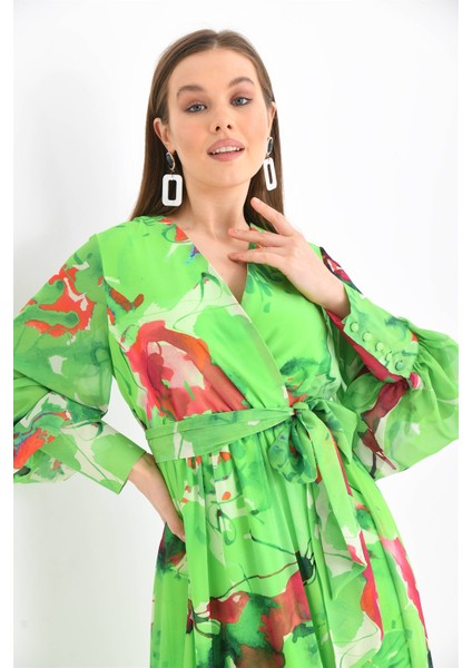 Kadın Şifon Elbise Benetton 30405