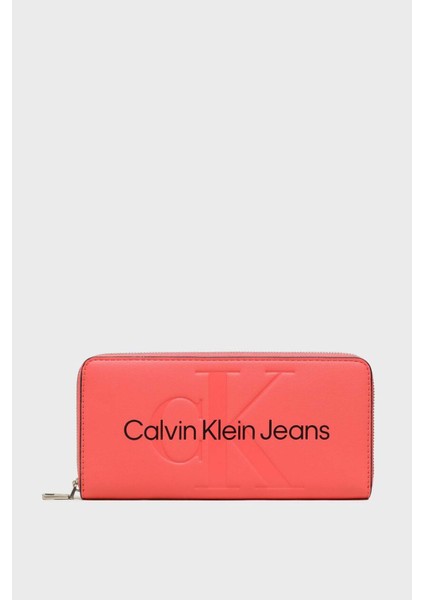 Calvin Klein Logolu Çok Bölmeli Cüzdan K60K607634TCO Bayan Cüzdan K60K607634 Tco