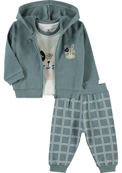 Kız Bebek 3'lü Takım 3-18 Ay Yeşil