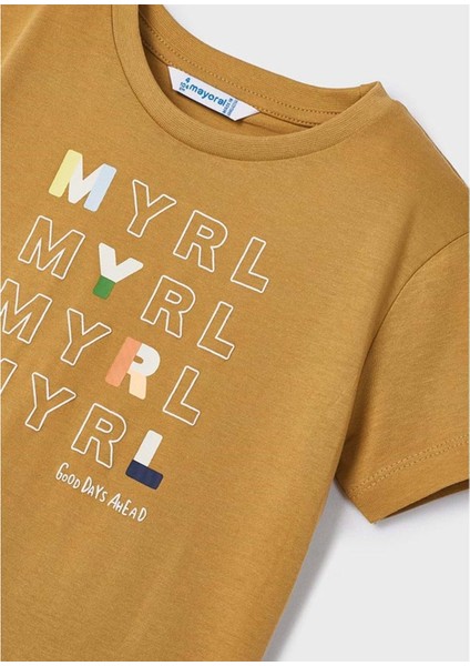 Erkek Çocuk Tshirt - Mayoral - Kahverengi - 3 Yaş - 00170-KAHVERENGİ-3 Yaş