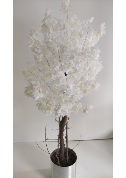 Rüzgar Yapay Çiçekçilik 180 cm Beyaz Begonvil Ağacı