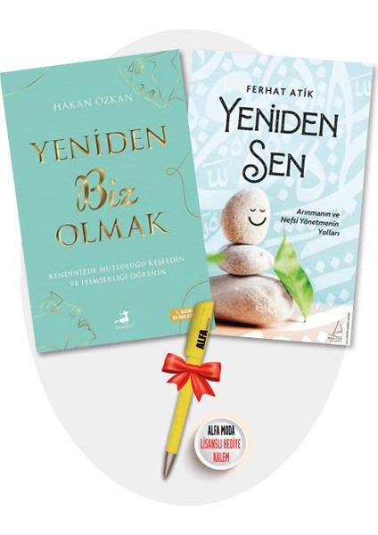 Yeniden Biz Olmak - Yeniden Sen - 2 Kitap + Kalem