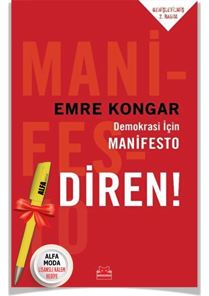 Demokrasi Için Manifesto Diren! + Aymazlığın Ibretlik Öyküsü (Emre Kongar) 2 Kitap + Moda Kalem