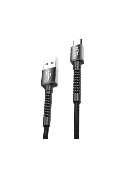 Android Uyumlu Safe Flexible 3A Type-C Şarj Kablosu MIDI552K