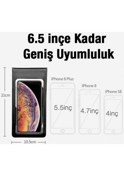 Su Geçirmez Tpu Şeffaf Aynaya Takılan Motosiklet Telefon Tutucu Bisiklet Telefon Tutucu