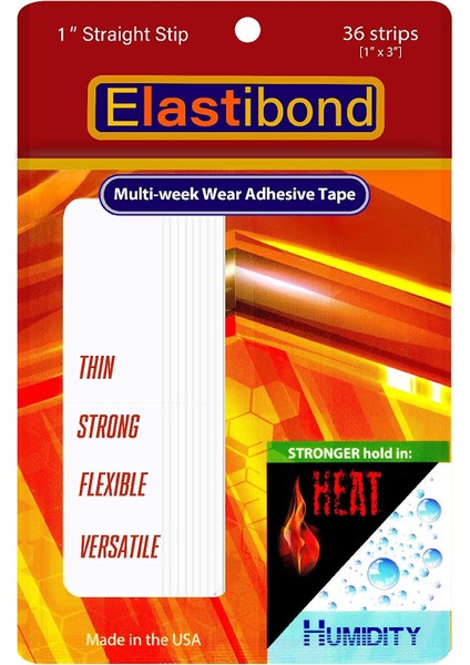 True Tape Elastibond Protez Saç Bandı Düz (1'' St) - (2,5cm x 7.5cm) 36 Adet