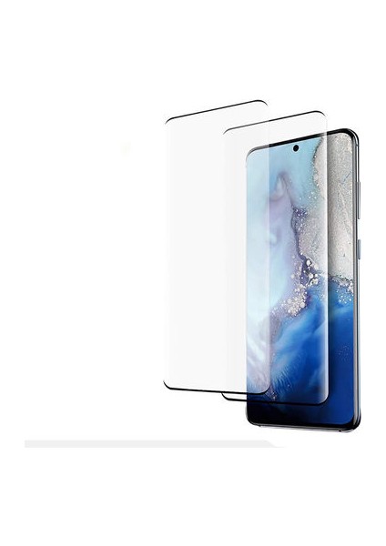 Samsung Galaxy S20 ile Uyumlu Şeffaf Esnek Kavisli Ekranı Tam Kaplayan Pet Ekran Koruyucu