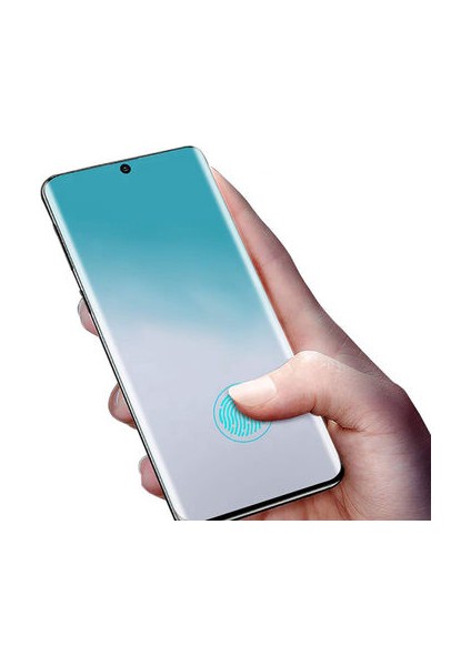 Samsung Galaxy S20 ile Uyumlu Şeffaf Esnek Kavisli Ekranı Tam Kaplayan Pet Ekran Koruyucu