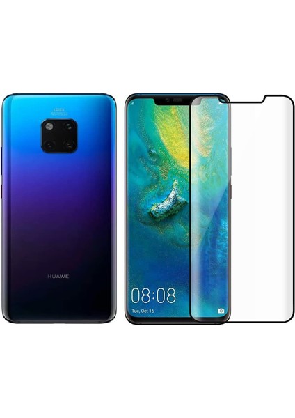 Huawei Mate 20 Pro ile Uyumlu Şeffaf Esnek Kavisli Ekranı Tam Kaplayan Pet Ekran Koruyucu