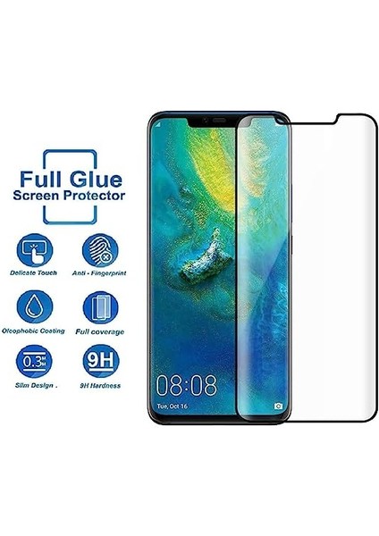 Huawei Mate 20 Pro ile Uyumlu Şeffaf Esnek Kavisli Ekranı Tam Kaplayan Pet Ekran Koruyucu