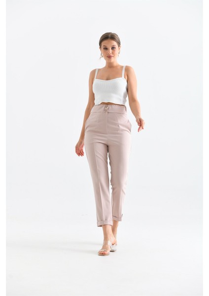 Kadın Douable Crep Beige 30170