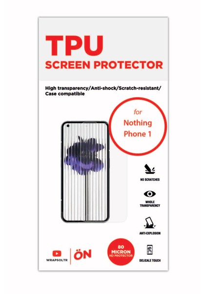 Nothing Phone 1 Ekran Koruyucu Tam Kaplayan Hd Film fiyatları