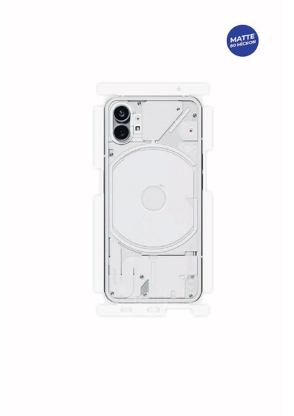 Nothing Phone 1 Mat Arka ve Yan Kaplama Koruyucu Hd Film