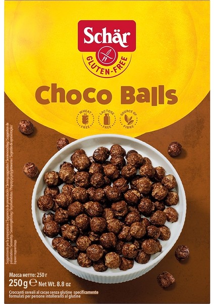 Choco Balls Glutensiz Çikolata Kaplı Mısır Gevreği 250 gr (5 Adet)