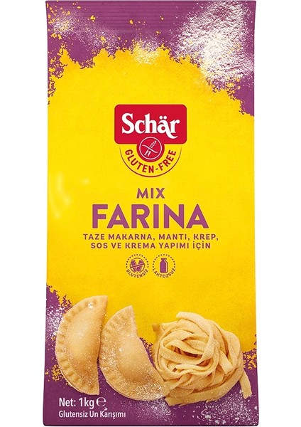 Farina Çok Amaçlı Glutensiz Un Karışımı 1000 gr (5 Adet)