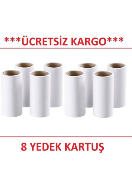 Bastis Kedi Köpek Tüy Ip Toplayıcı 8 Adet Yedek Kartuş