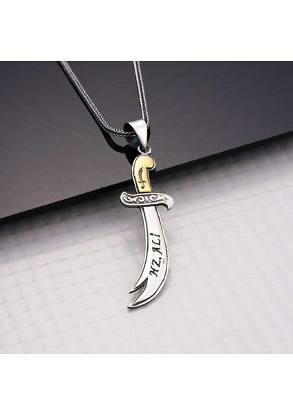 Gümüş Hz. Ali Zülfikar Kolye SL5928 fiyatları