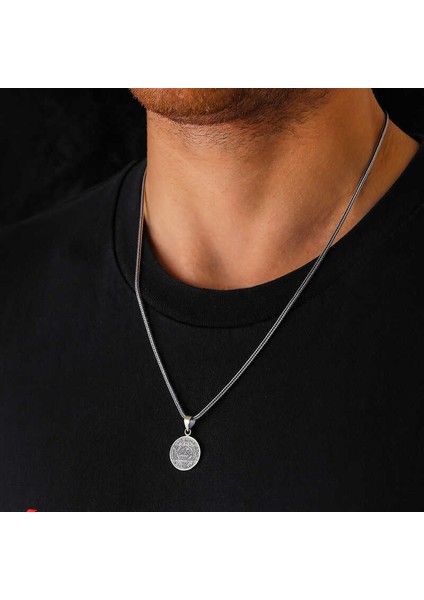 Gümüş Süleyman Mührü Kolye SL5933
