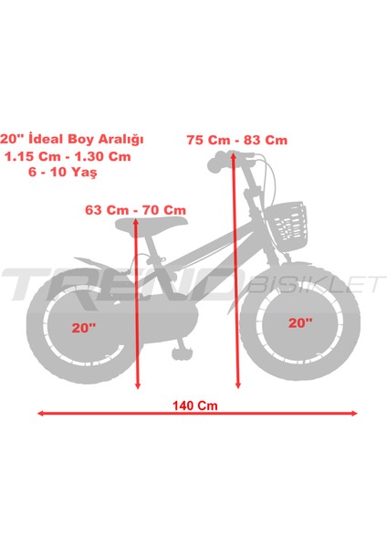 Bmx Black 20 Jant Çocuk Bisikleti, 6-10 Yaş Çocuk