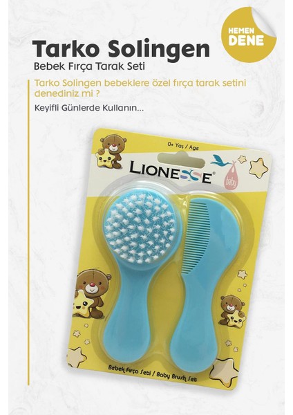 Lionesse Fırça Tarak Seti - Mavi