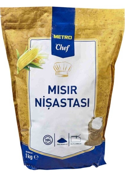 Metro Chef Mısır Nişastası 3 kg