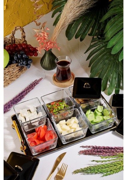 Candy 6'lı Porselen Kapaklı Cam Kahvaltı Seti 3028 fiyatları