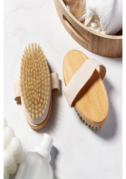 Doğal At Kılı Vücut Fırçası | At Kılı Fırçası Cilt Temizleme