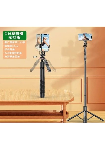 Profesyonel Tripod ve Selfie Çubuğu L16 Bluetooth Uzaktan Kumandalı Cep Telefonu Yüksekliği Ayarlanabilir Masaüstü Portatif Taşınabilir Iç ve Dış Mekan Evde Tatilde Kampda Kullanıma Uygun fırsatları