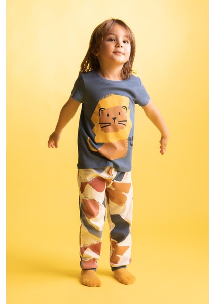 Erkek Bebek Kısa Kollu 2'li Pijama Takımı Z4269A223SM
