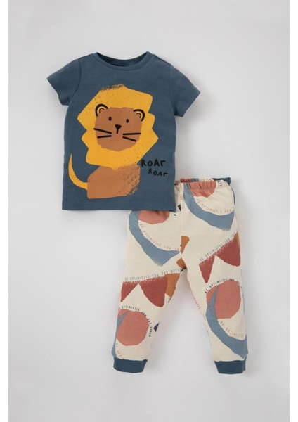 Erkek Bebek Kısa Kollu 2'li Pijama Takımı Z4269A223SM