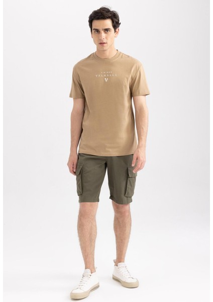 Regular Fit Kargo Cepli Bermuda Şort N8607AZ23SM fırsatları