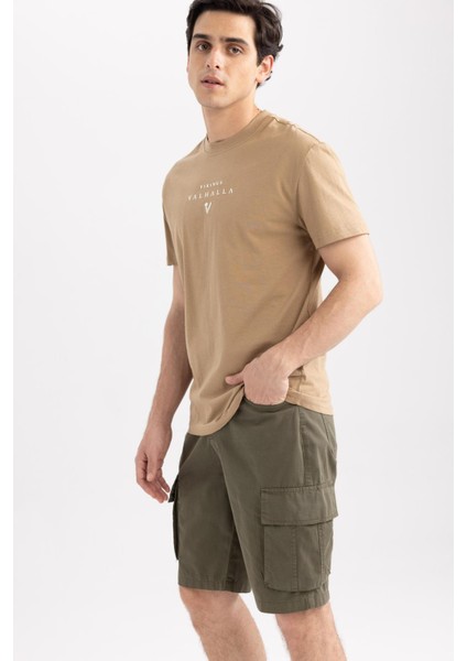 Regular Fit Kargo Cepli Bermuda Şort N8607AZ23SM
