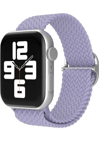 Apple Watch 42MM/44MM/45MM/49MM Ultra Uyumlu Watch 2/3/4/5/6/7/8/se Için Akıllı Saat Kordon Örgü Ipli Tokalı Renk Geçişli Roinbow Kordon Kayış