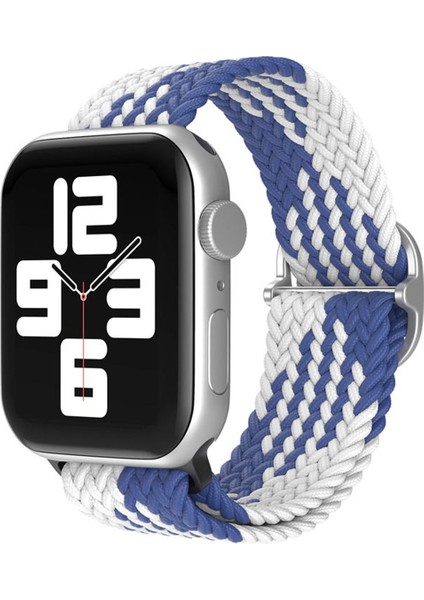 Apple Watch 42MM/44MM/45MM/49MM Ultra Uyumlu Watch 2/3/4/5/6/7/8/se Için Akıllı Saat Kordon Örgü Ipli Tokalı Renk Geçişli Roinbow Kordon Kayış