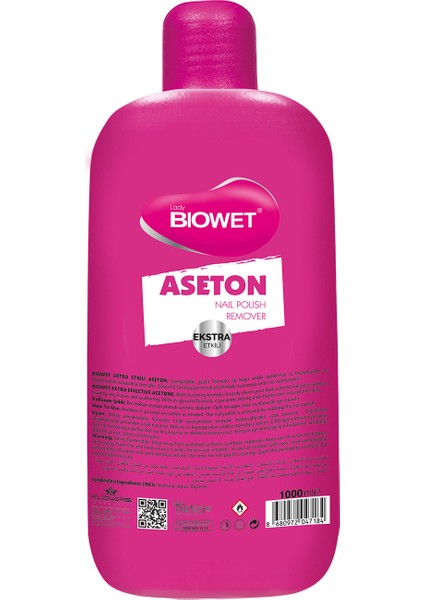 Biowet Aseton 1000 ml Ekstra Etkili