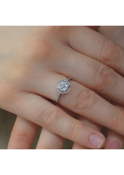 0.12 Ct Modern Tasarım Coronet Yüzük fiyatları