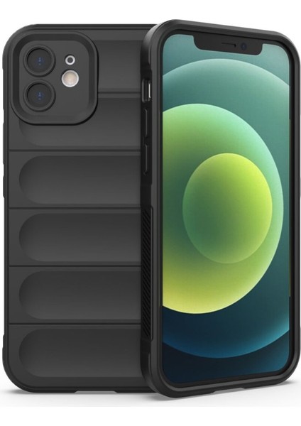 iPhone 12 Kılıf Optimum Lens Çerçeveli Silikon Kapak