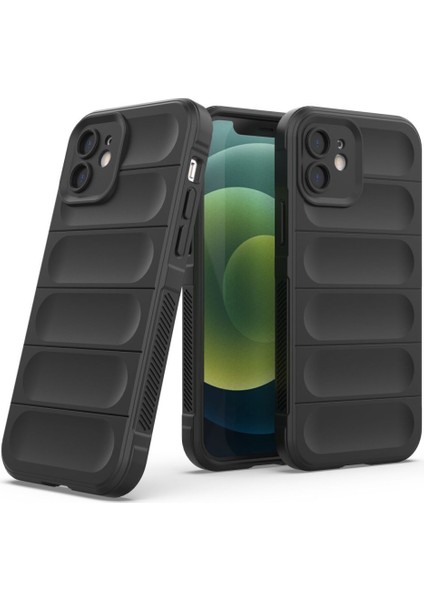 iPhone 12 Kılıf Optimum Lens Çerçeveli Silikon Kapak