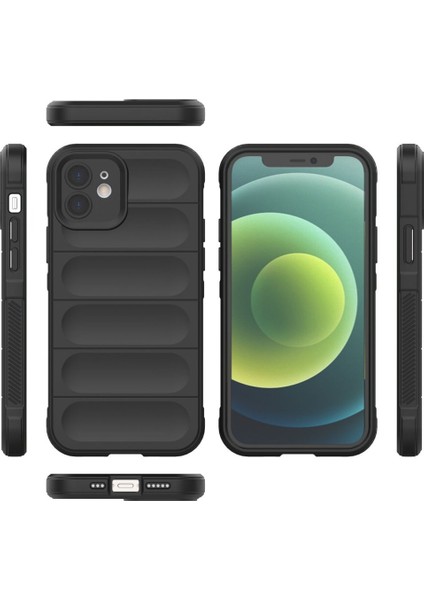 iPhone 12 Kılıf Optimum Lens Çerçeveli Silikon Kapak