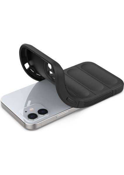 iPhone 12 Kılıf Optimum Lens Çerçeveli Silikon Kapak