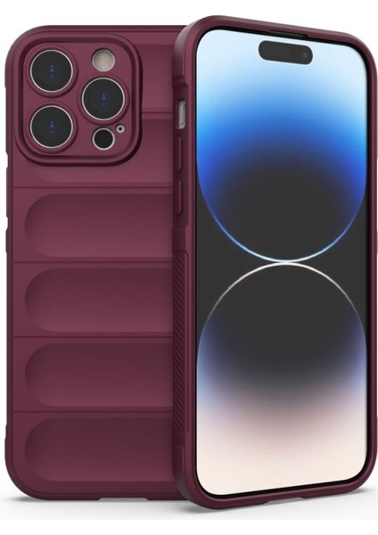 iPhone 14 Pro Max Kılıf Optimum Lens Çerçeveli Silikon Kapak